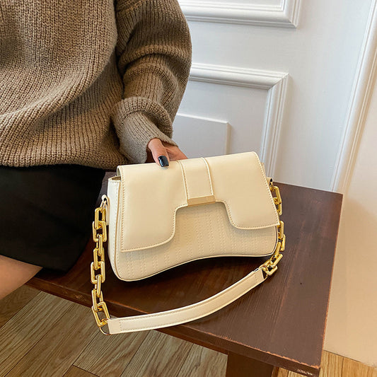 Women's Temperament Commute Chain Underarm Western Shoulder Bags