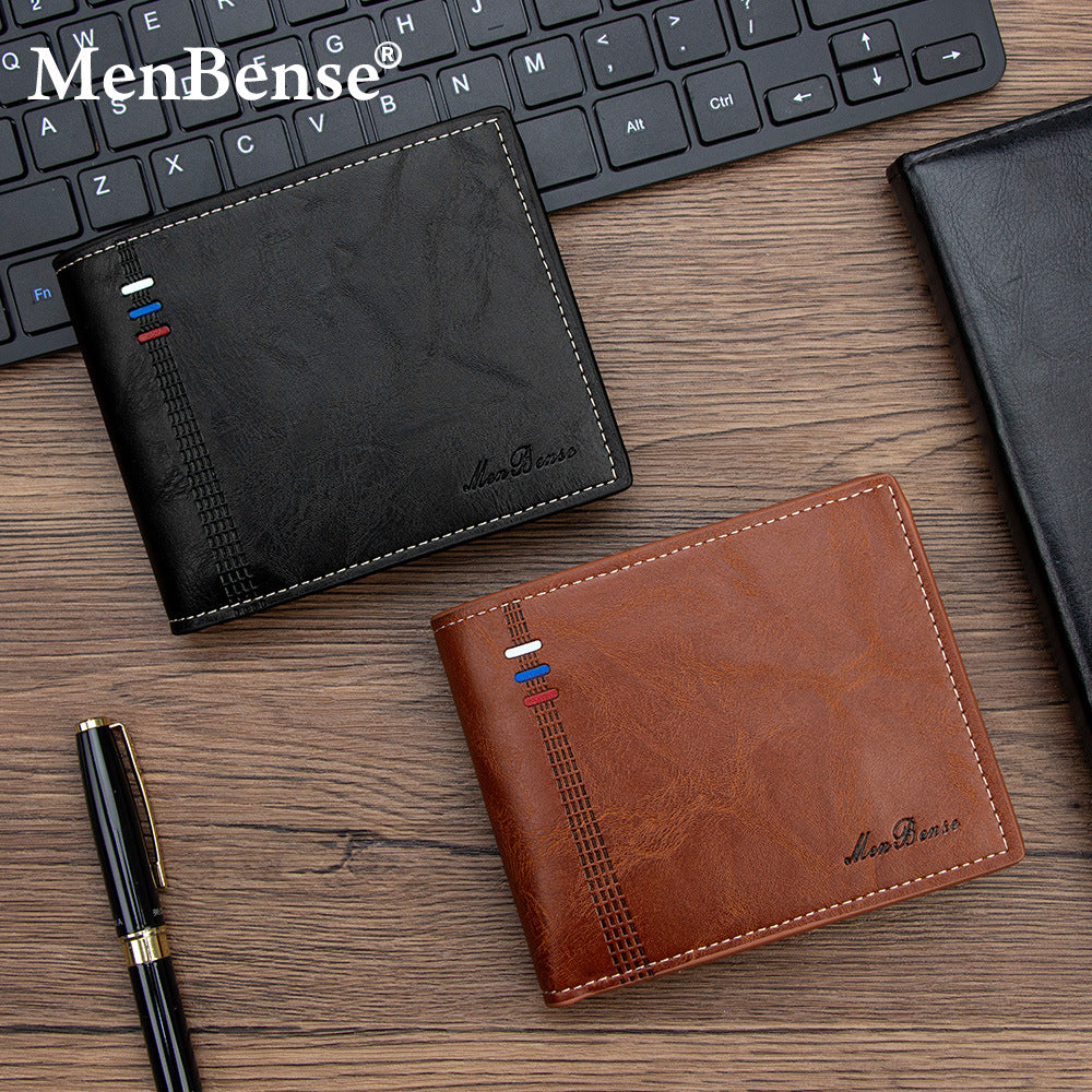 Men's Fashion Short Multiple Slots Large Capacity Men's Wallet