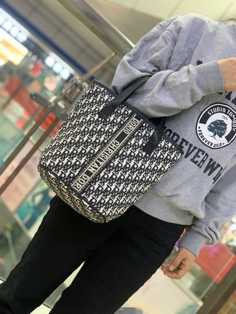 Simple Letters Korean Style Portable Personal Hygiene Cosmetic Bags