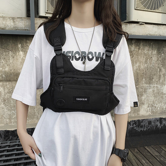 Men's Light Mechanical Style Working Korean Stylish Men's Chest Bags