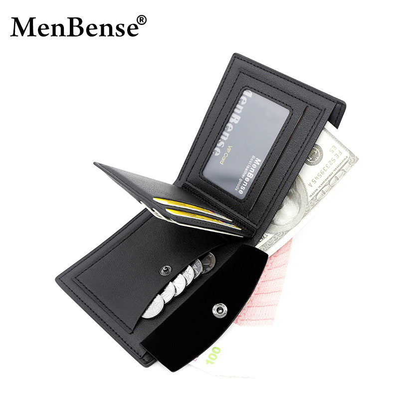 Men's Short Retro Horizontal Multiple Slots Men's Wallets