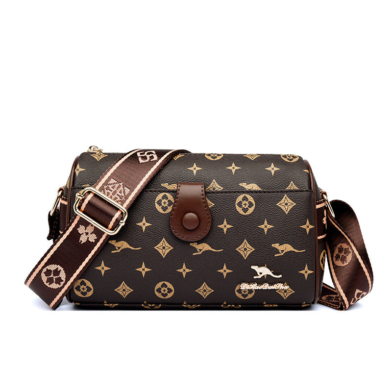 Kangaroo Female Mother Pillow Broadband Soft Leather Women's Messenger Bag