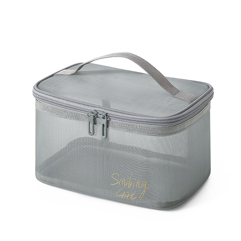 Mesh Storage Large Capacity Double Layer Cosmetic Bags