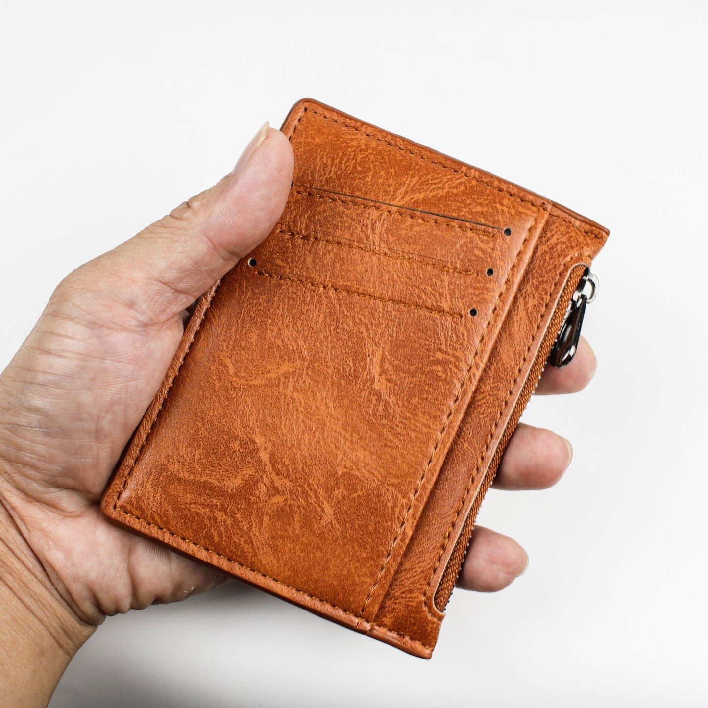 Large Capacity Multiple Slots Unisex Korean Genuine Card Holder