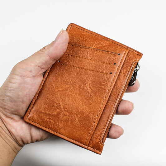 Large Capacity Multiple Slots Unisex Korean Genuine Card Holder