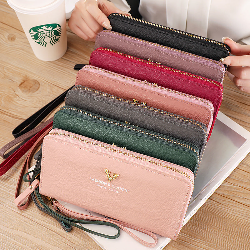 Women's Long Zipper Large Capacity High Sense Ladies Wallets