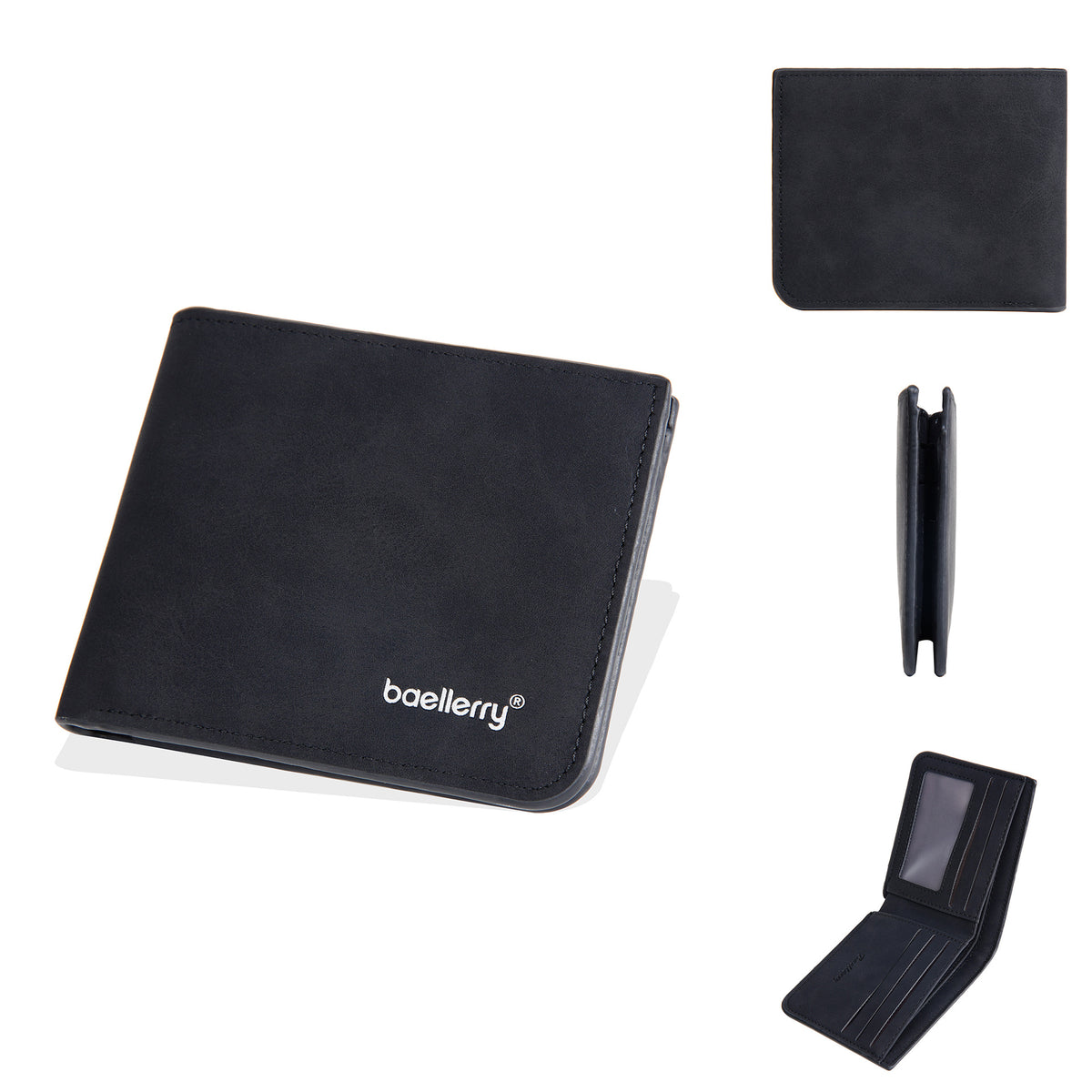 Men's Minimalist Multiple Slots Two Fold Horizontal Men's Wallet