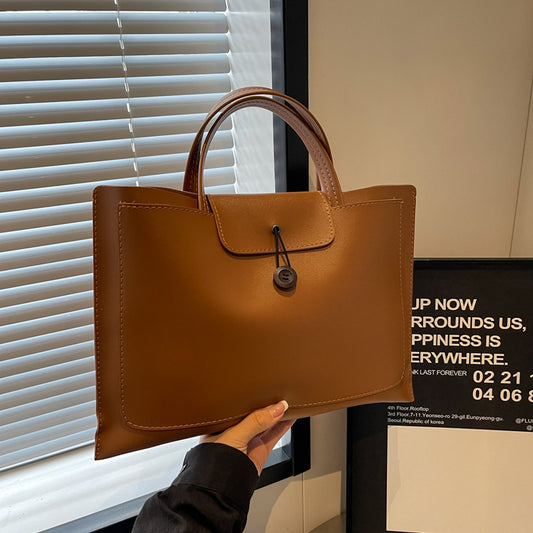 Women's Advanced Texture Portable Fashion Retro Commuter Handbags