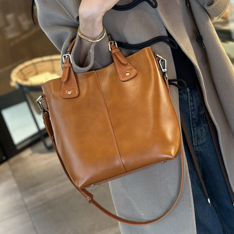 Comfortable Women's Genuine Leather For High-grade Women's Shoulder Bag