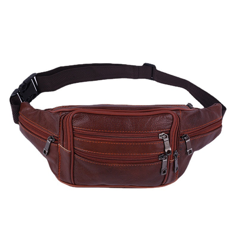 Men's Leather Multifunctional Fashion Creative Cash Men's Waist Packs