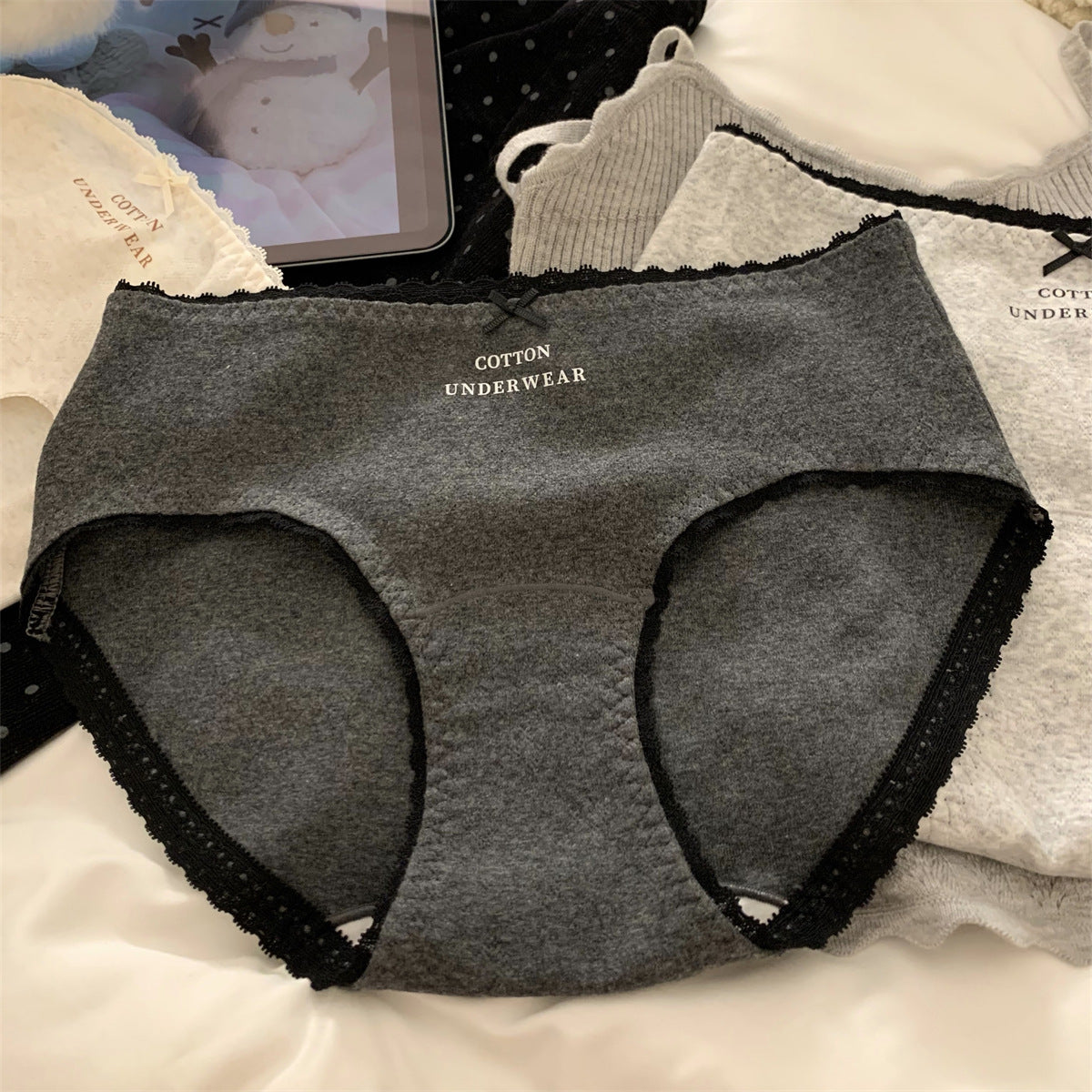 Women's Full Pants Cotton Underwear Lengthened Antibacterial Panties