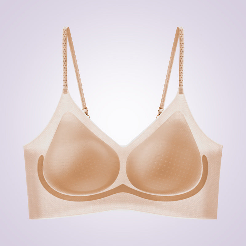Women's Strap Seamless Underwear Summer Beauty Back Gathered Everyday Bras