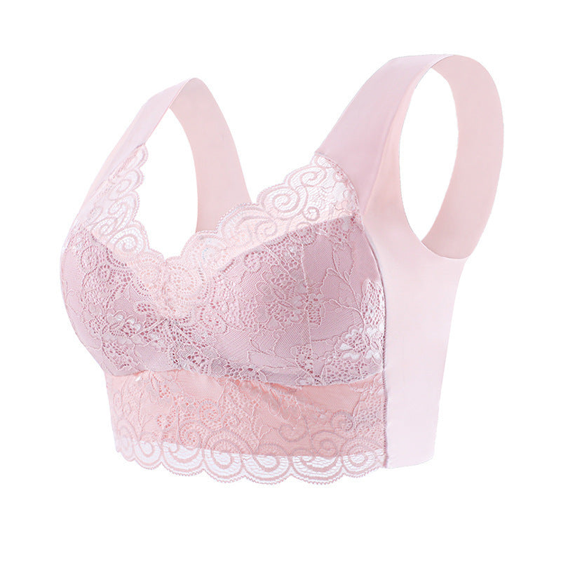 Lace Chest Wrap Underwear Fixed Integrated Cup Everyday Bras