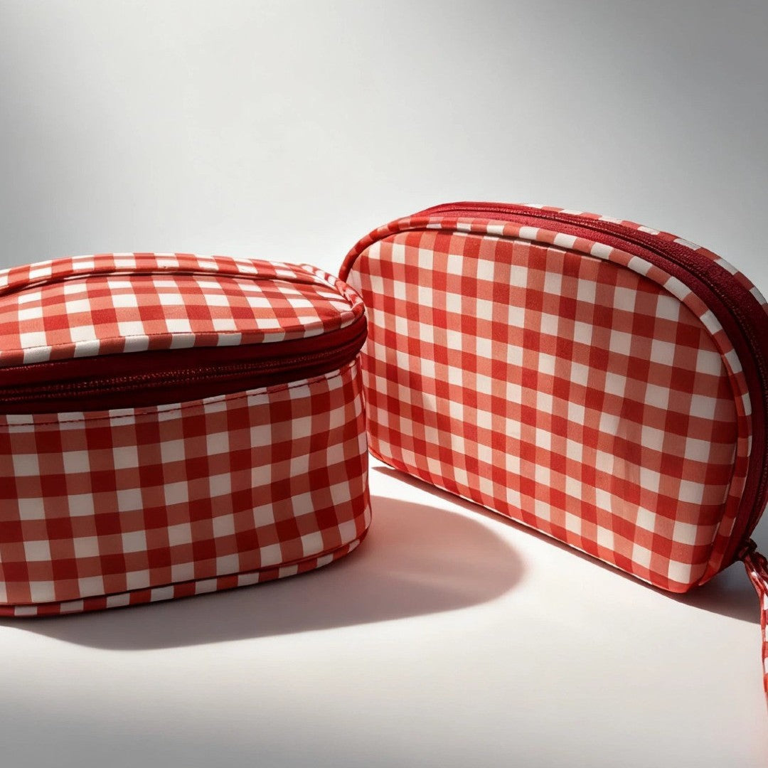 Women's Pattern Portable Toiletry Business Trip Storage Cosmetic Bags