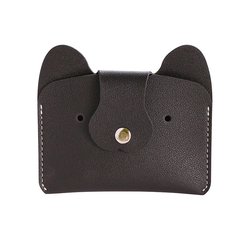 Creative Cartoon Simple Puppy Bus Printable Card Holder