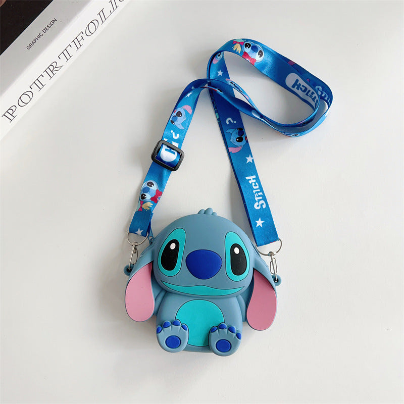 Cartoon Change Silicone Stitch Style Boy Coin Purses