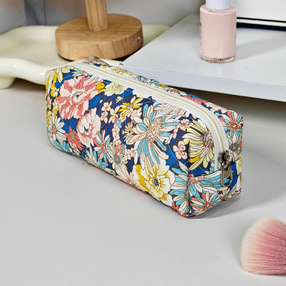 Wind Large Capacity Fabric Bow Printing Buggy Minority Simple Stationery Bags