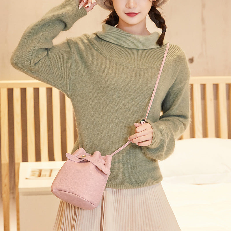 Women's Trendy Mini Fashion Lychee Pattern Shoulder Bags
