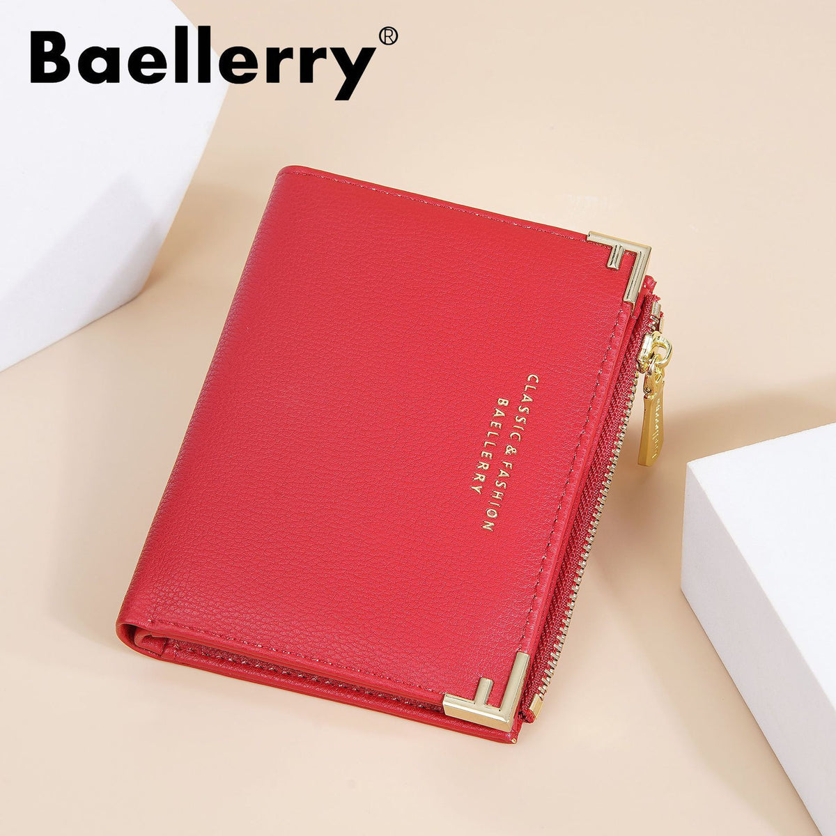 Creative Women's Short Multiple Slots Zipper Ladies Wallet