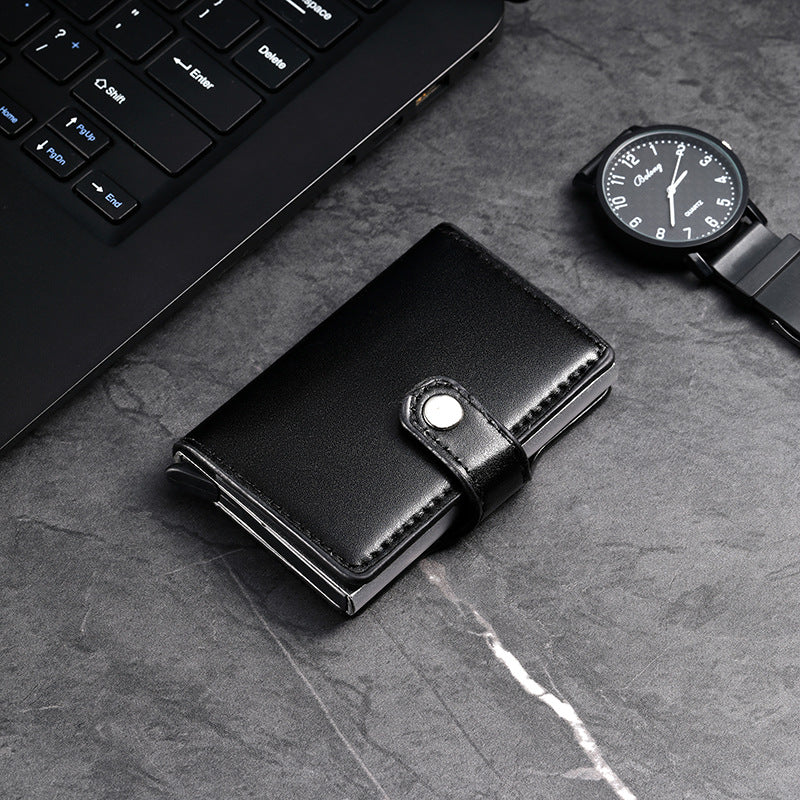 Women's & Men's & Metal Automatic Pop-up Cassette Good-looking Card Holder