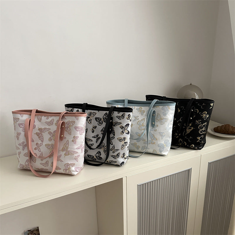 Women's Butterfly Summer Popular Western Style Leisure Large Capacity Figured Women's Shoulder Bag