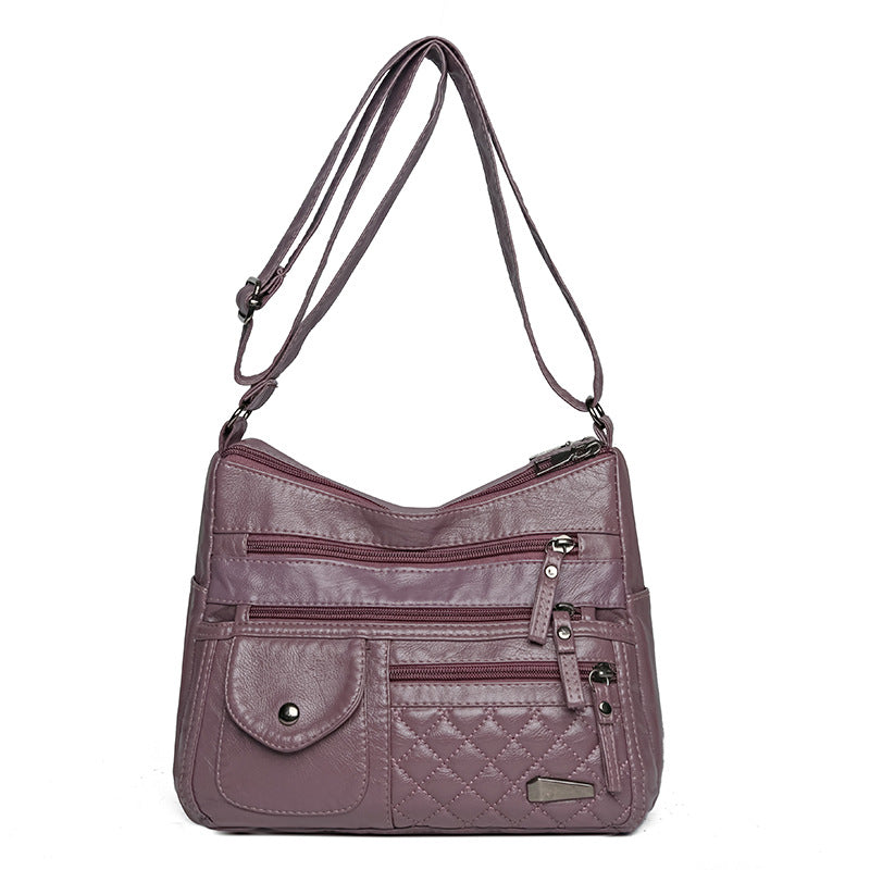 Women's Soft Leather For Mom Fashion Pouch Women's Messenger Bag