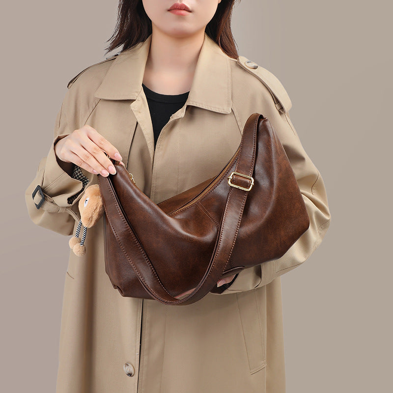 Women's Genuine Leather Large Capacity Cloud Tote Bags