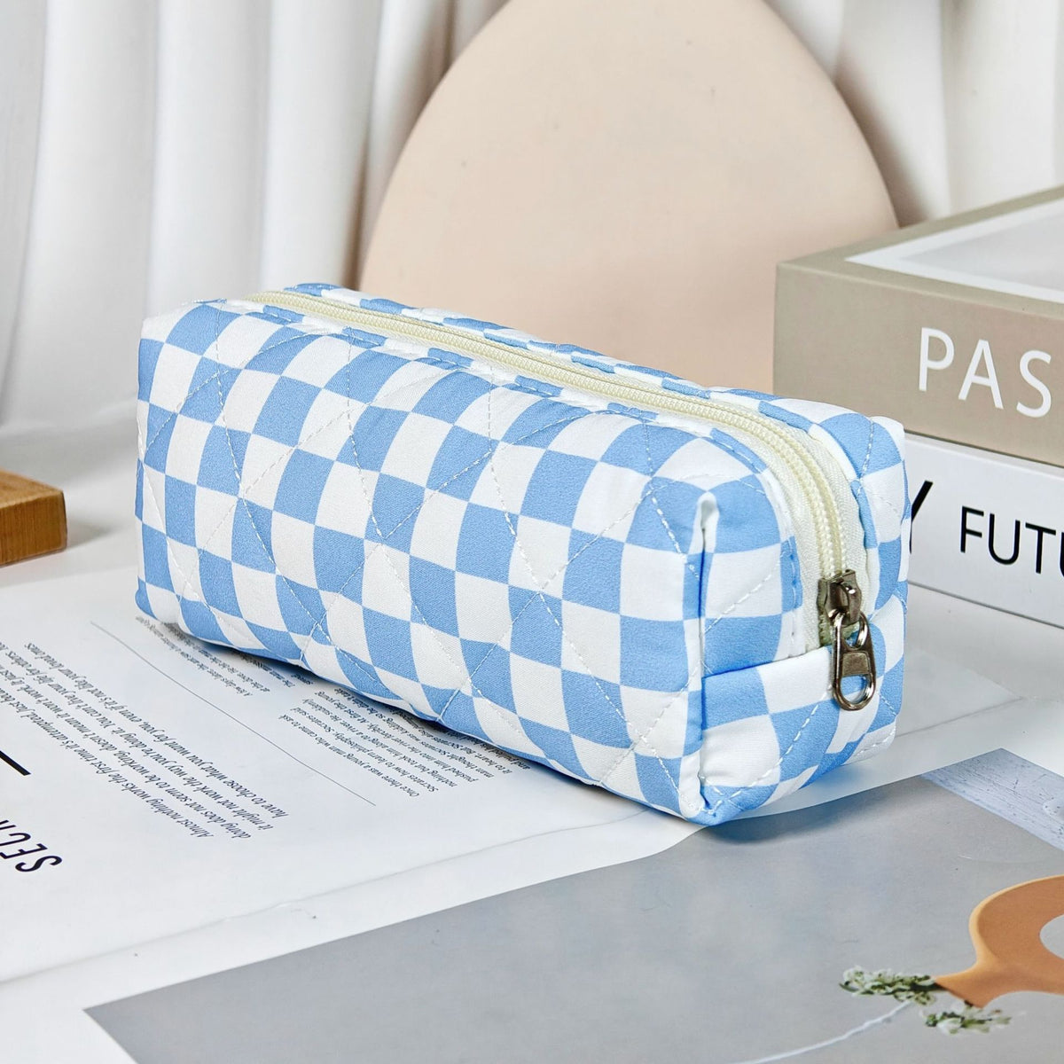 Wind Large Capacity Fabric Bow Printing Buggy Minority Simple Stationery Bags