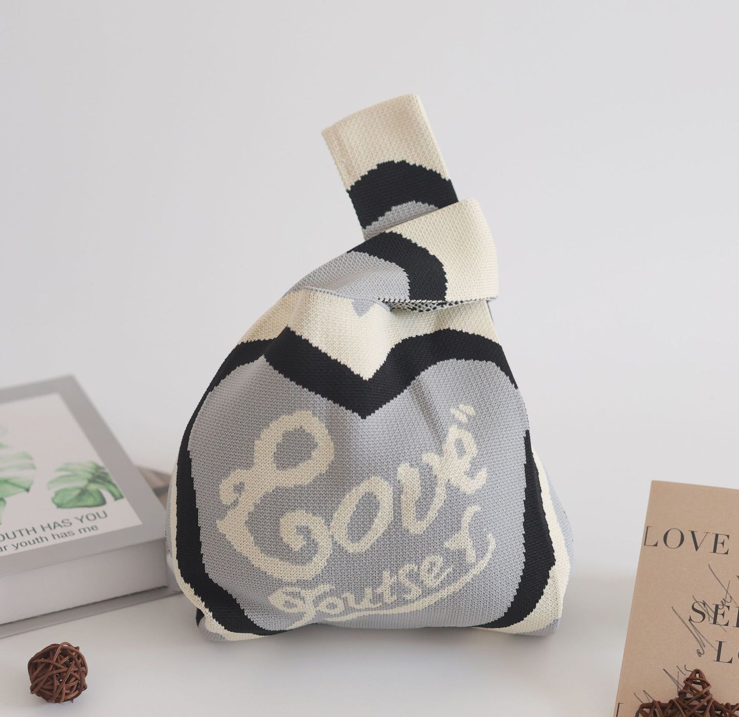 Unique Women's Knitted Woven Vest Simple Handbags