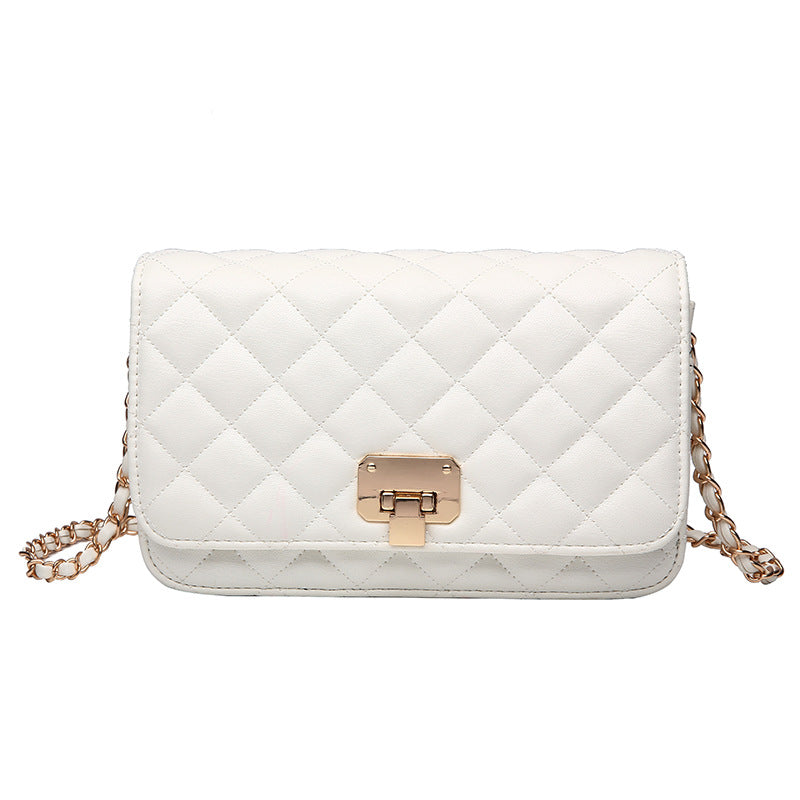Women's Classic Chain Diamond Pattern Portable Fashion Shoulder Bags