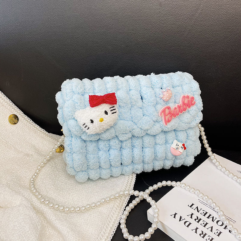 Women's Hello Kitty Homemade Material Gifts For Women's Messenger Bag
