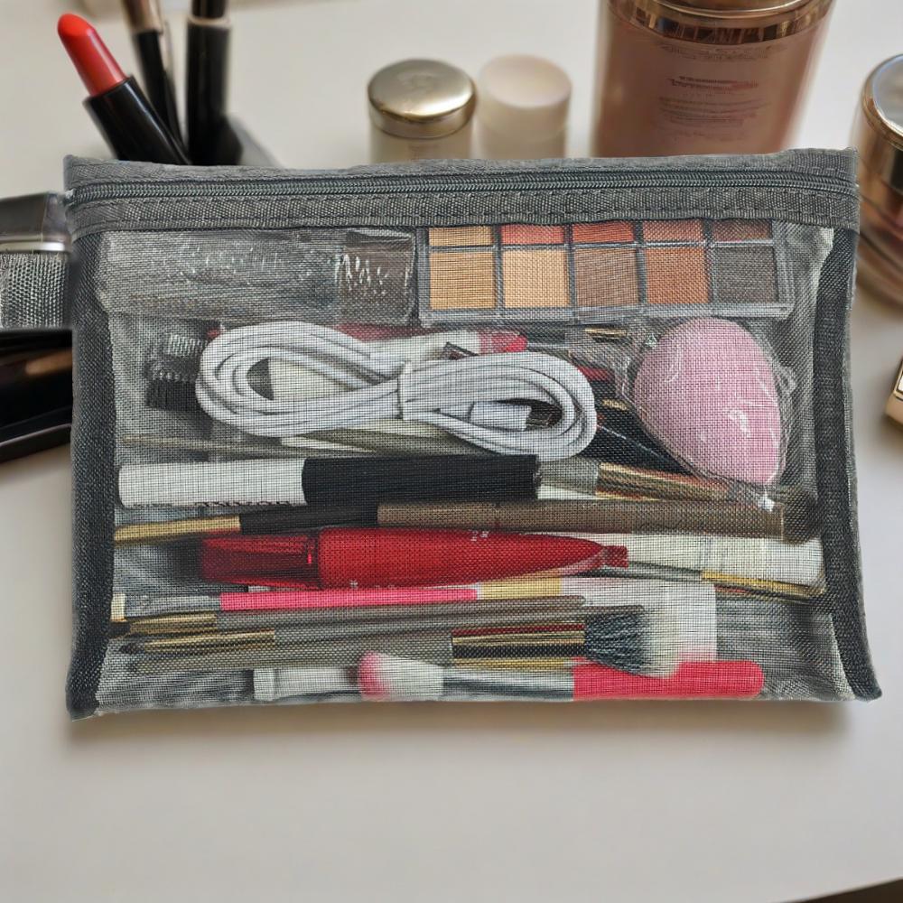 Nylon Mesh Portable Storage Wash Simple Makeup Bag