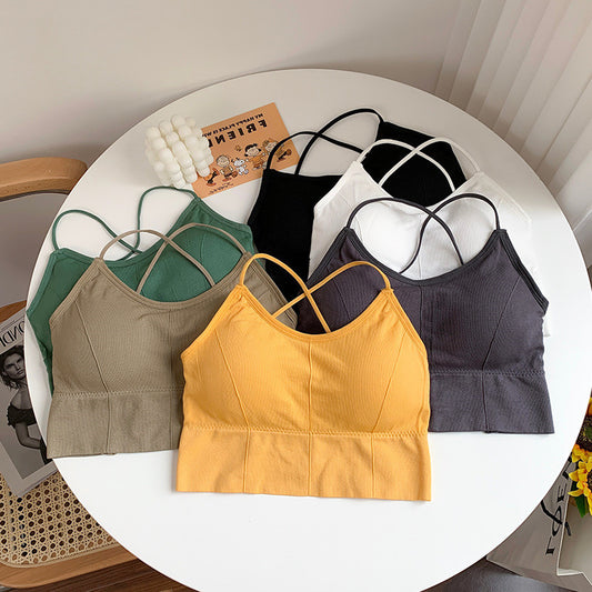 Women's Hot Sexy Vest Cross Strap Summer Beauty Back Tanks Camis