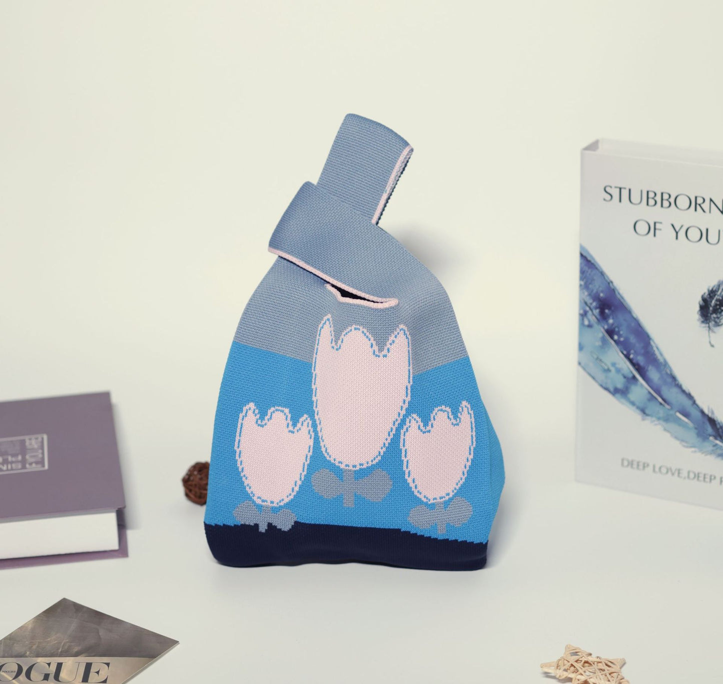 Unique Women's Knitted Woven Vest Simple Handbags