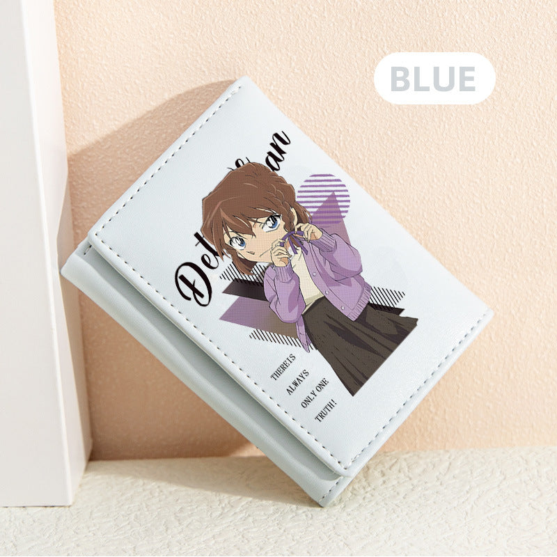 Women's Detective Conan Peripheral Mini Short For Ladies Wallet