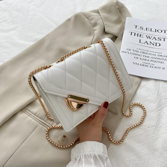 Women's Summer Chain Fashion Western Style White Crossbody Bags