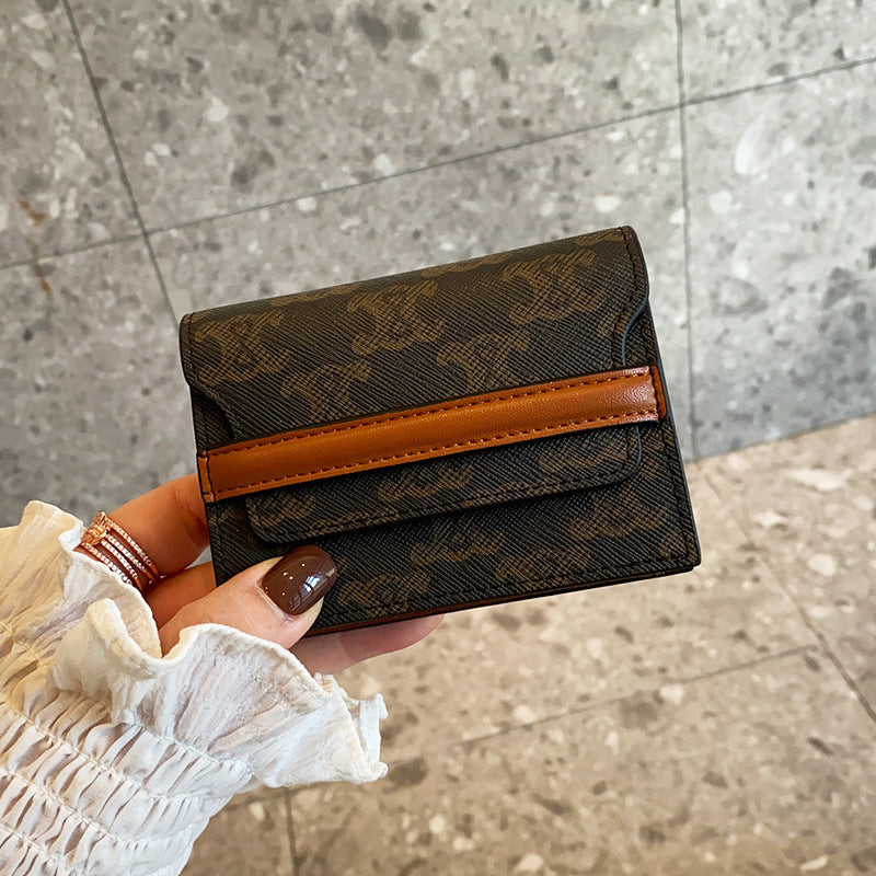 Women's Early Spring Clamp Multiple Slots Genuine Leather Card Holder