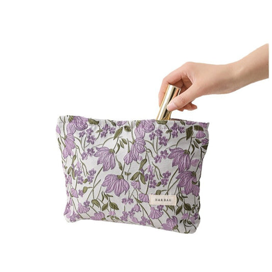Sweet Potato Flower Yarn-dyed Portable Clutch Bags