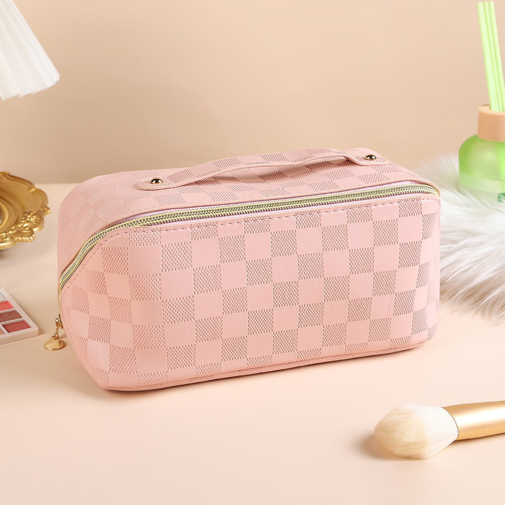 Multifunctional Chessboard Grid Pillow Large Capacity Waterproof Bags