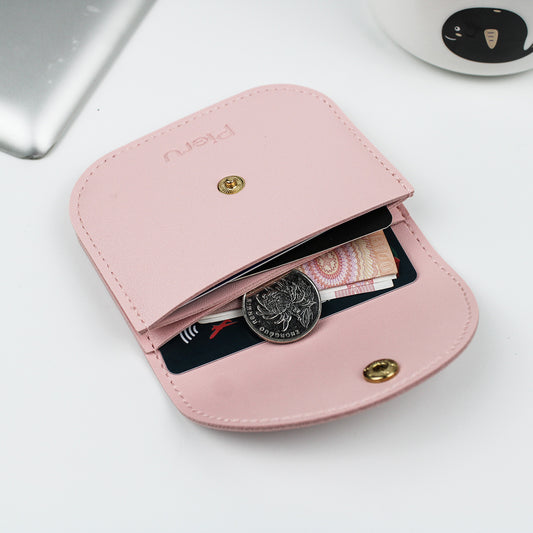 Women's Korean Style Simple Fresh Leather Envelope Card Holder