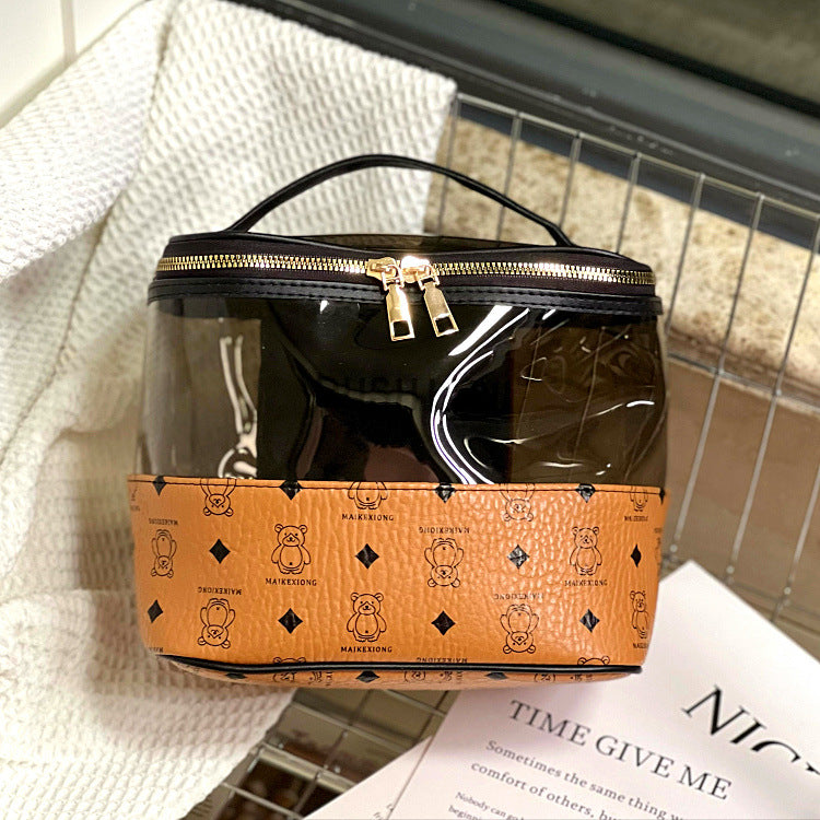 Women's Fashion Cute Translucent Bear Large Capacity Handbags