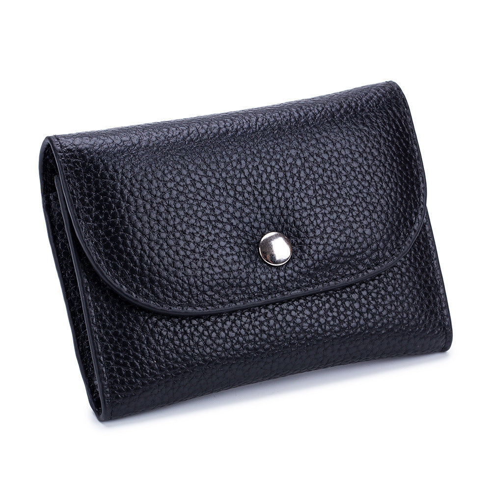 Women's & Men's Genuine Leather And Soft Short Cowhide Coin Purses