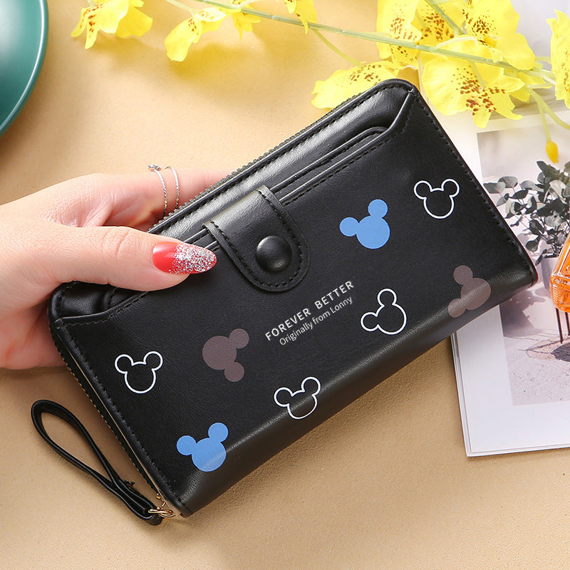 Women's Long Multiple Slots Zipper Bank Credit Ladies Wallet