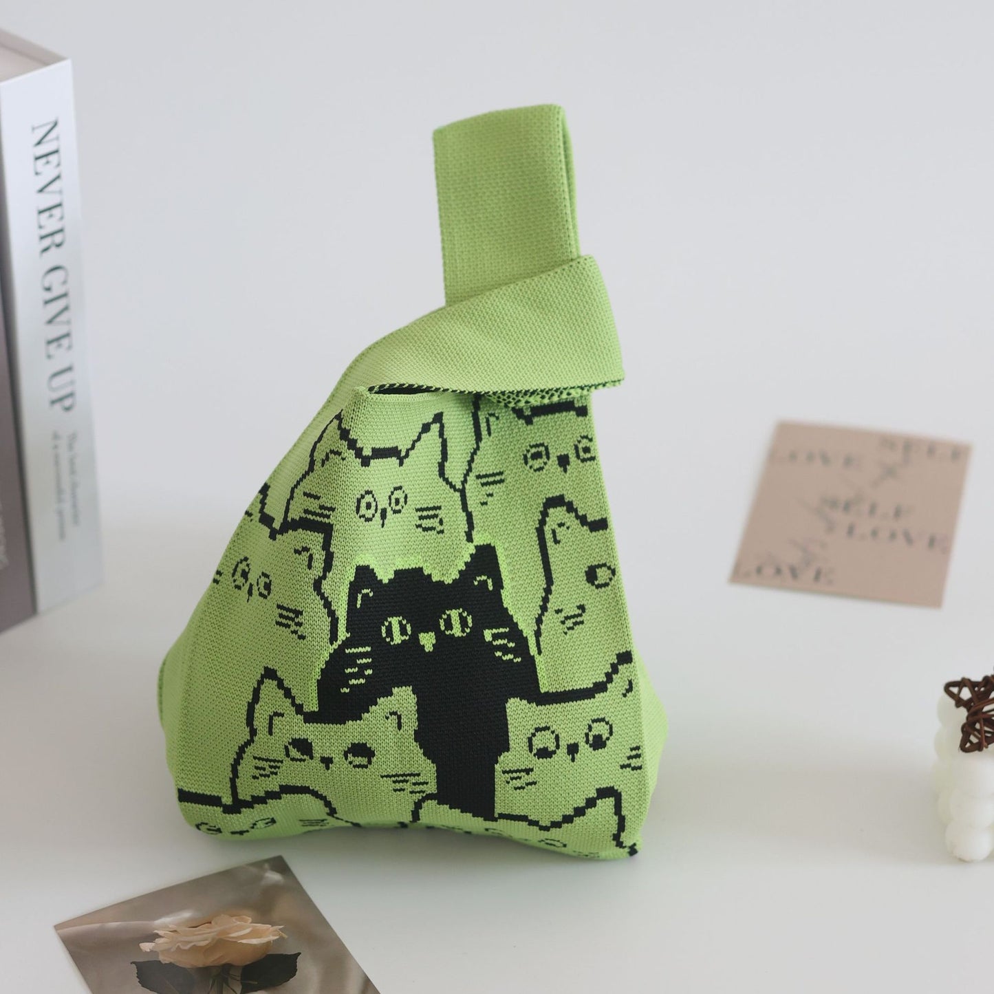 Unique Women's Knitted Woven Vest Simple Handbags