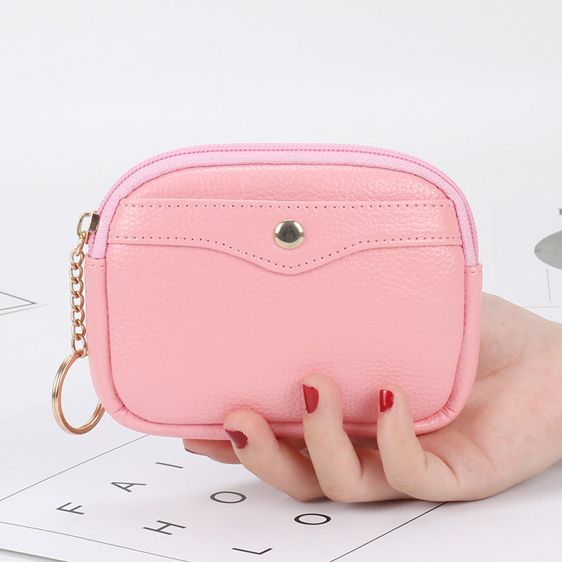 Women's Korean Style Shell Simple Soft Leather Coin Purses
