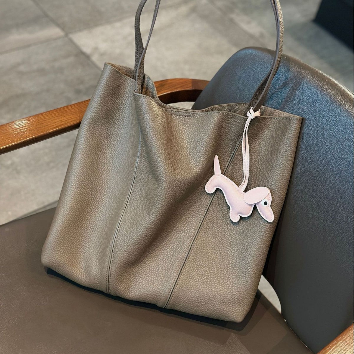 Women's First Layer Cowhide Portable Shopping Large Capacity Mother Women's Shoulder Bag