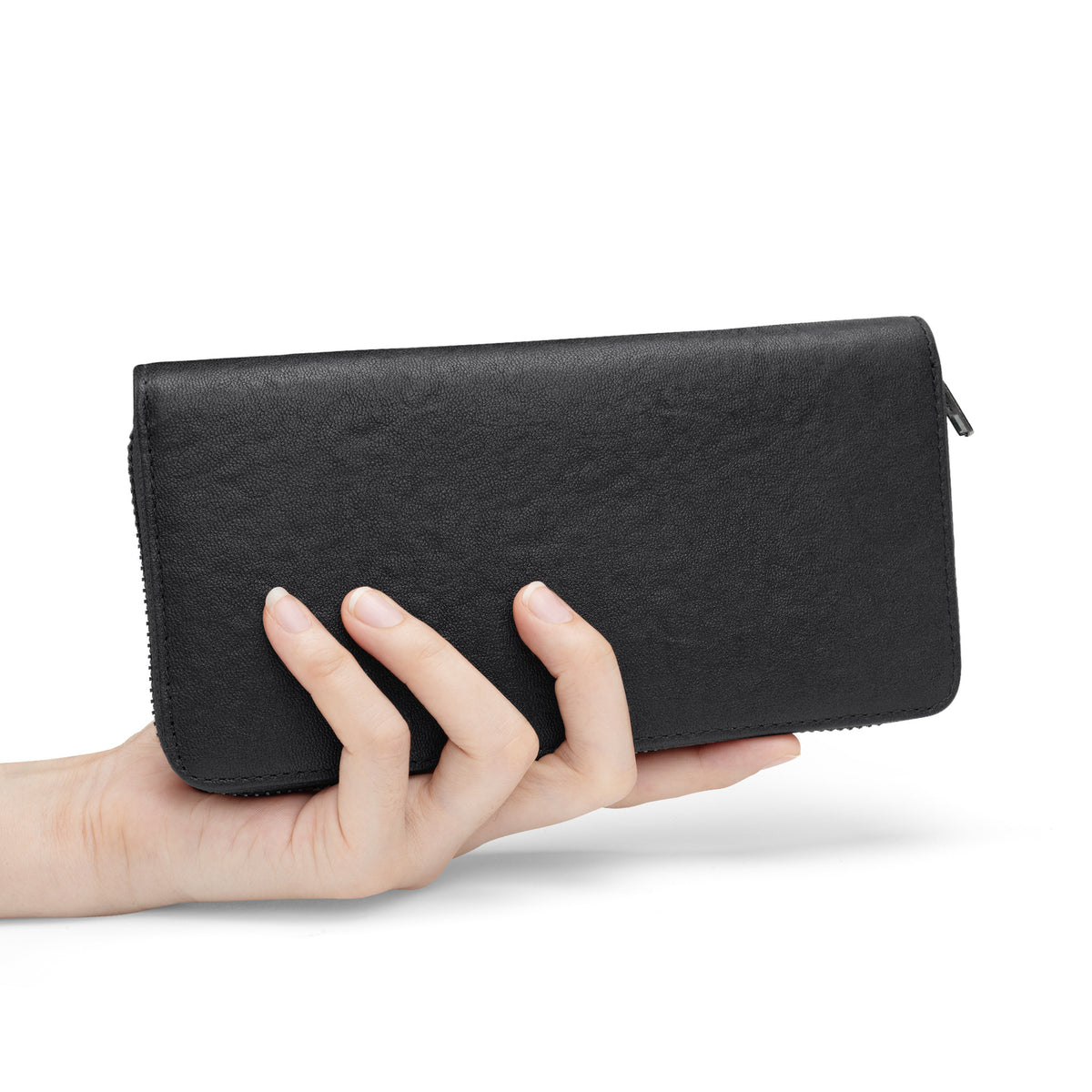 Retro Long Multiple Slots Strap Zipper Handbags
