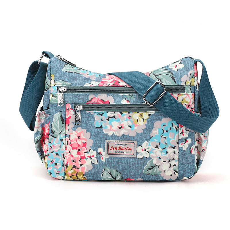 Women's Large Capacity Nylon Mother Printed Women's Shoulder Bag