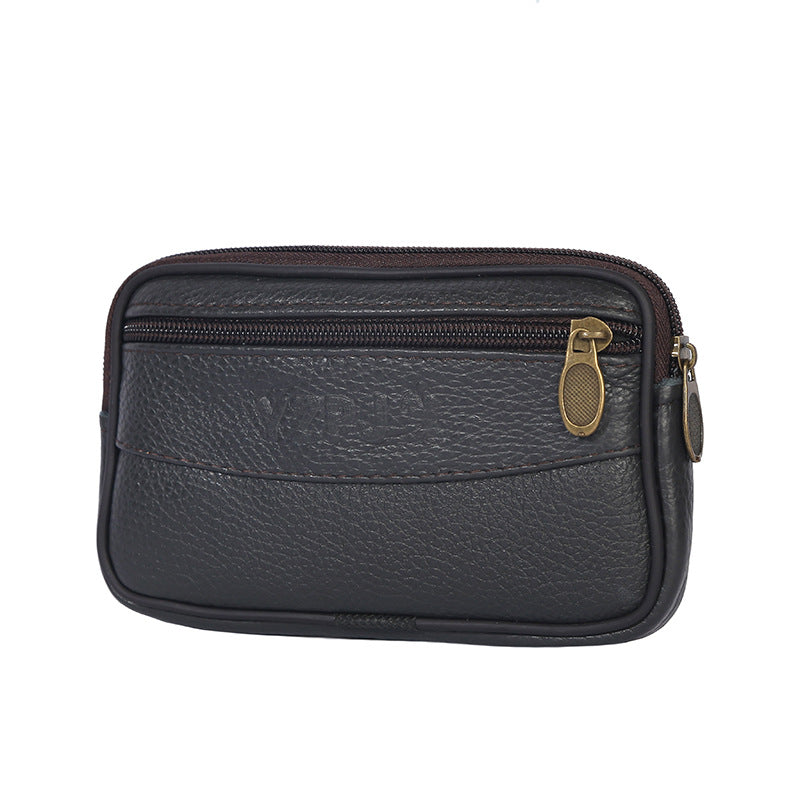Men's Slouchy Waterproof Cell Cowhide Change Bags