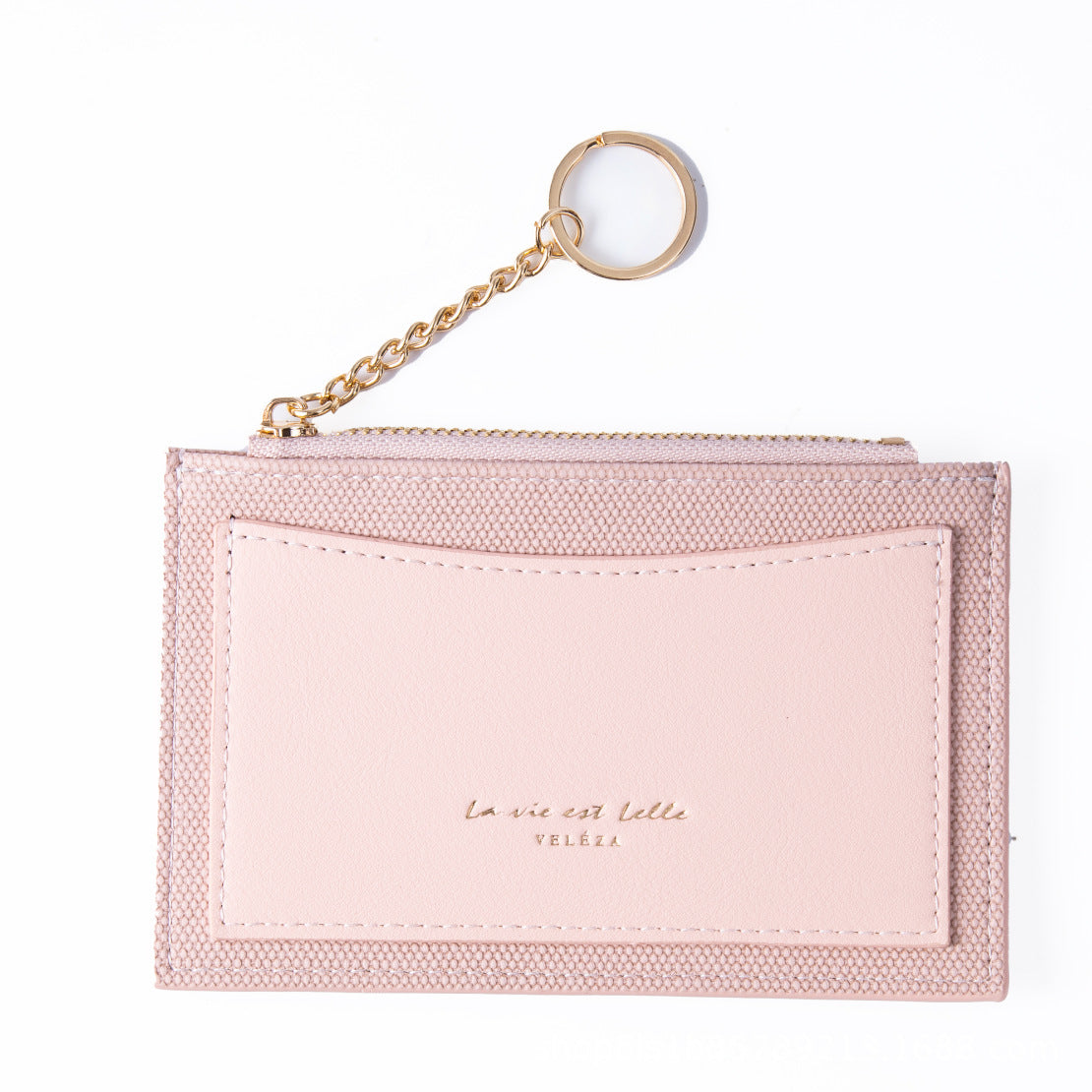 Stitching Zipper Integrated Lady High Sense Multiple Ladies Wallet